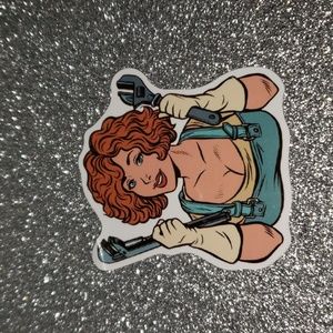 PIN-UP RETRO Waterproof Sticker
